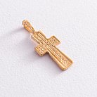Серебряный православный крестик с позолотой 131796 от ювелирного магазина Оникс - 2