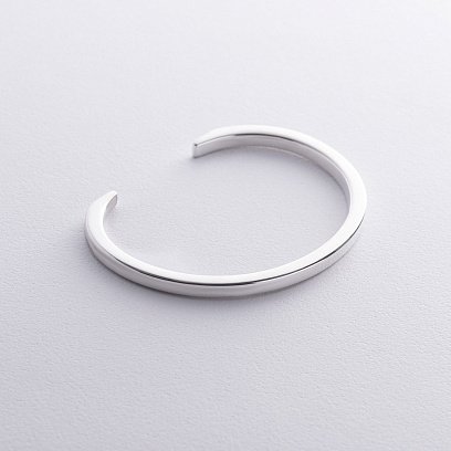 Жесткий серебряный браслет 141678