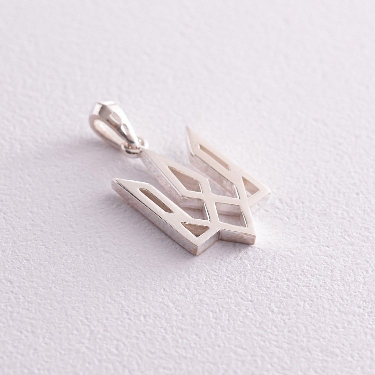 Підвіска "Герб України - Тризуб" у сріблі 133151 від ювелірного магазину Онікс - 5