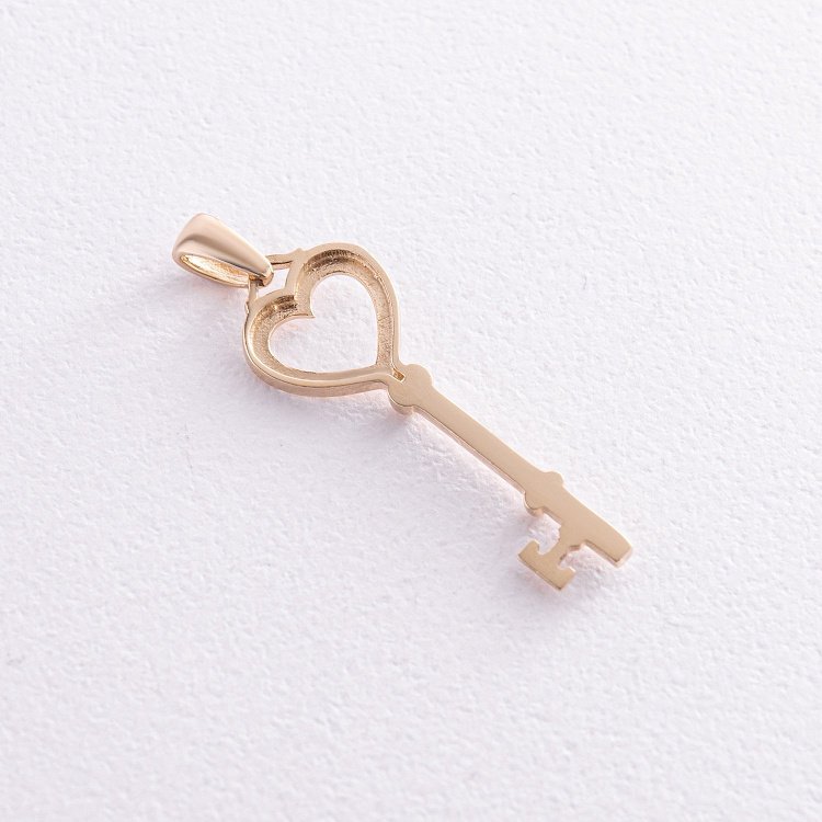 Підвіска "Ключик" у жовтому золоті п03484 від ювелірного магазину Онікс - 3
