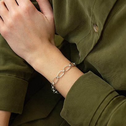 Срібний браслет "Вплив" 141532 №5