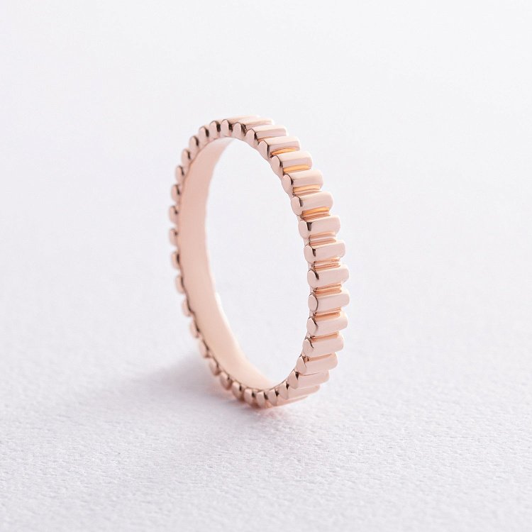 Каблучка "Бріттані" у червоному золоті к07473 від ювелірного магазину Онікс