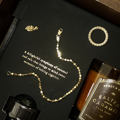 Кольцо "Paris" с дорожкой камней в желтом золоте к07201 №15