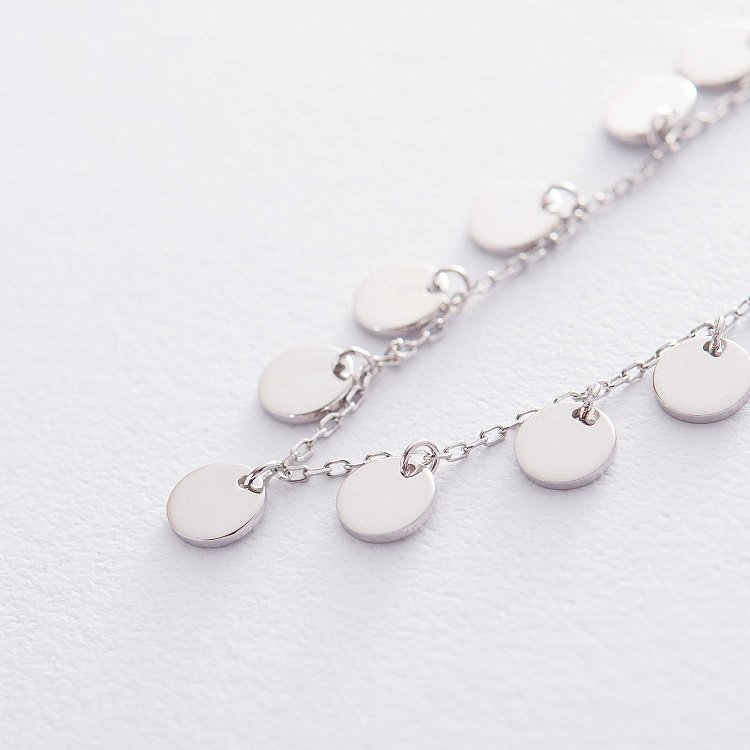 Срібний браслет "Монетки" 141442 від ювелірного магазину Онікс - 3