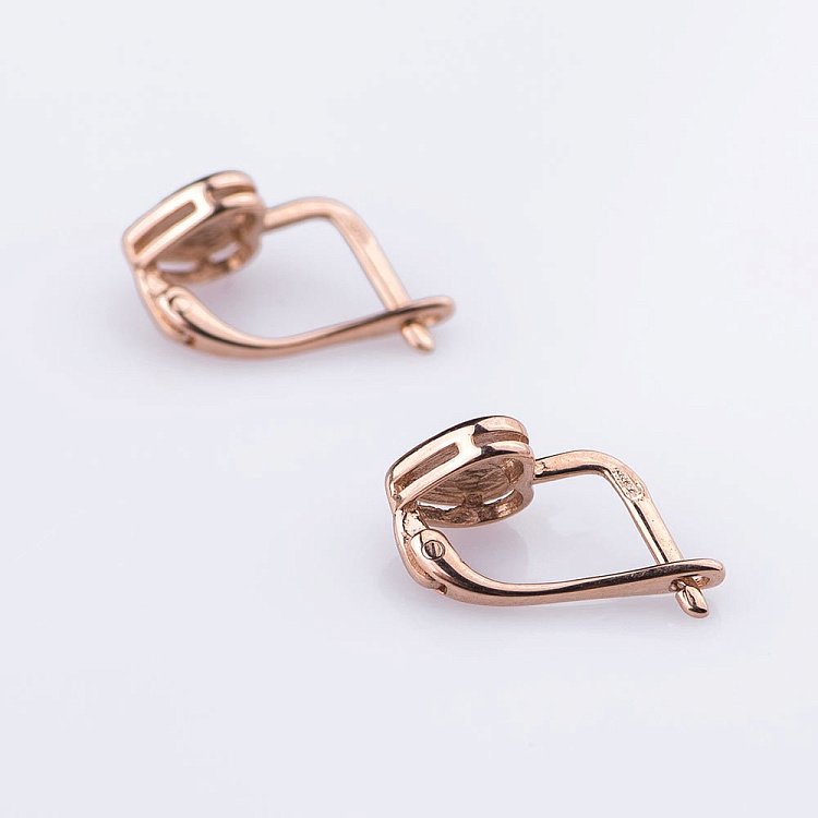 Золотые детские серьги "Сердце" с04577 от ювелирного магазина Оникс - 1