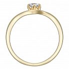 Золотое помолвочное кольцо с бриллиантом zberdh47 от ювелирного магазина Оникс - 4