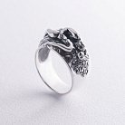 Серебряное кольцо "Тандем любви" 112702 от ювелирного магазина Оникс - 6