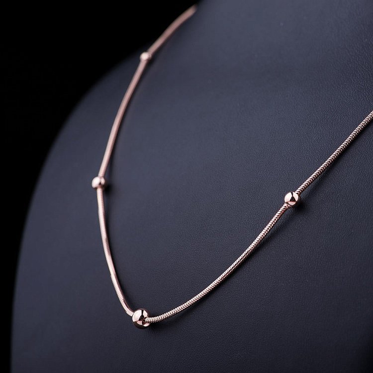 Золоте кольє плетіння Снейк ц00336 від ювелірного магазину Онікс - 1