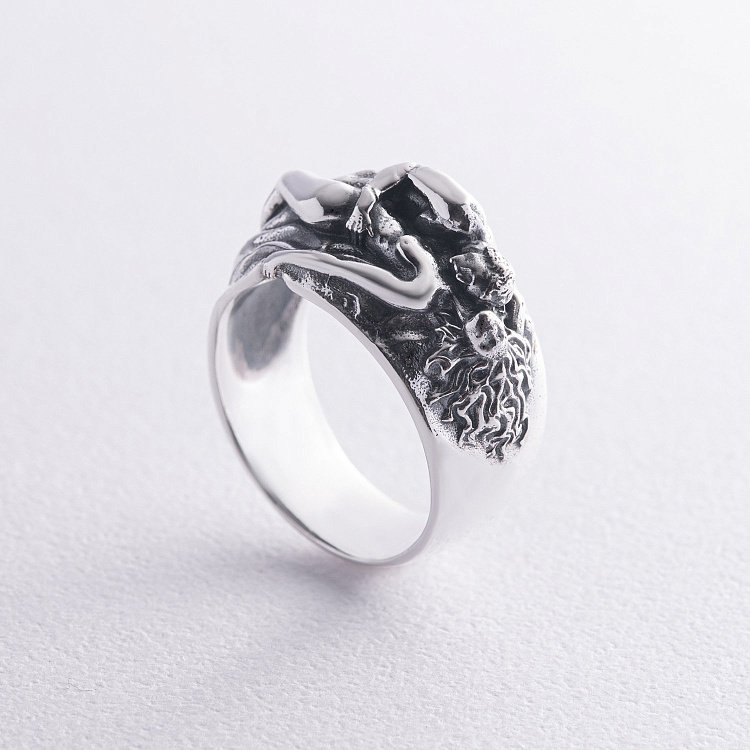 Серебряное кольцо "Тандем любви" 112702 от ювелирного магазина Оникс - 6