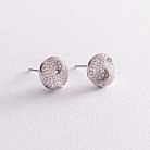 Золоті сережки - пусети з діамантами с463 от ювелирного магазина Оникс - 2