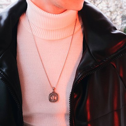 Серебряный кулон "Древо жизни" (возможна гравировка) 133190 №4