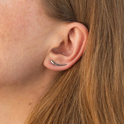 Срібні сережки - клаймбери 123410