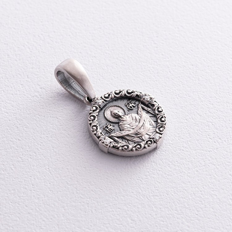 Срібна ладанка "Ікона Божої Матері. Спаси і Збережи" лду-1 від ювелірного магазину Онікс - 2