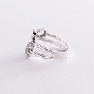 Золотое кольцо "Сердечко и знак бесконечности" к05593 от ювелирного магазина Оникс - 4