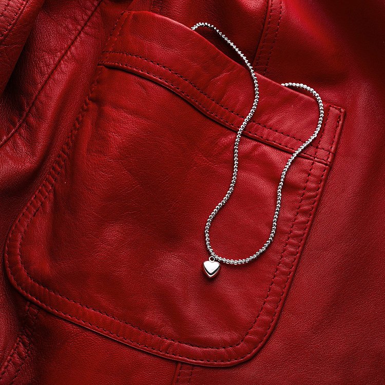 Золотое колье "Сердечко" кол01144 от ювелирного магазина Оникс - 5