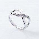 Золотое помолвочное кольцо "Бесконечность" с бриллиантами р0318б от ювелирного магазина Оникс - 1