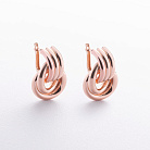 Серьги "Jessica" в красном золоте с09624 от ювелирного магазина Оникс