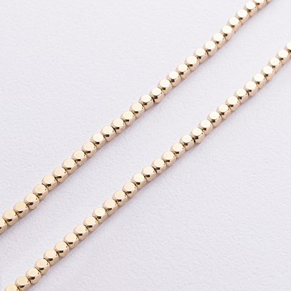 Кольє "Кубики" (жовте золото) кол02587 №3