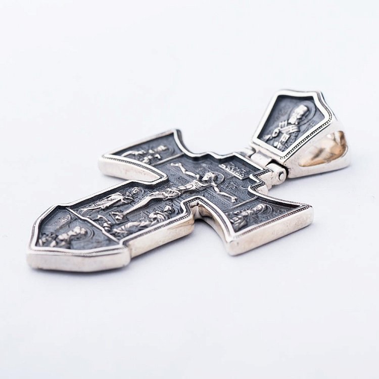 Православний хрест "Розп'яття. Ангел Хранитель" 13582 від ювелірного магазину Онікс - 5