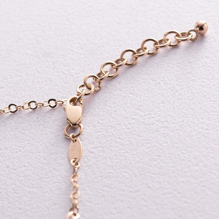 Золотой браслет "Шарики" б04930 от ювелирного магазина Оникс - 3