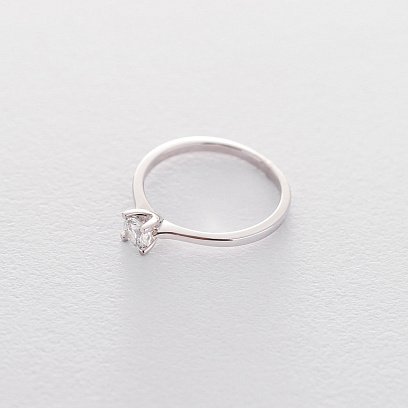 Золота заручальна каблучка (куб. циркон Swarovski) к06300 №5