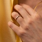Кольцо "Косичка" в красном золоте к07513 от ювелирного магазина Оникс - 5