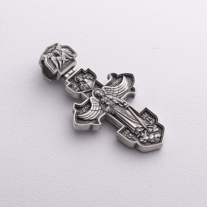 Срібний хрест "Розп'яття Ісуса Христа. Ангел Хранитель" 1938 №5