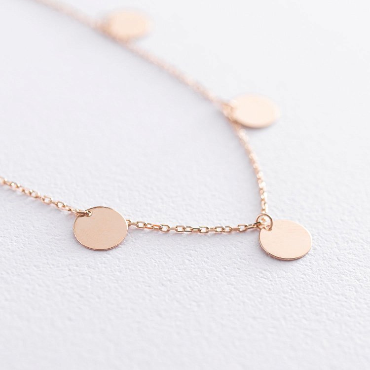 Золотий браслет "Монетки" б04025 від ювелірного магазину Онікс - 3