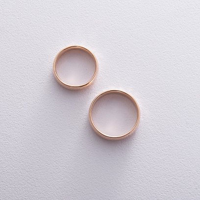 Золотое обручальное кольцо 5 мм (текстурное) обр00411 №2