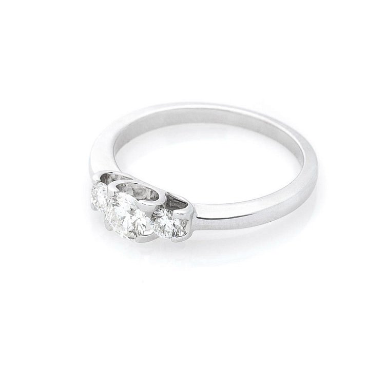 Золота каблучка (діаманти) R0900 від ювелірного магазину Онікс - 2