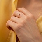 Кольцо "Джолин" в красном золоте (фианиты) к07494 от ювелирного магазина Оникс - 3