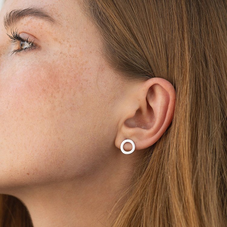 Серьги - джекеты "Sophia" в белом золоте (фианиты) с09094 от ювелирного магазина Оникс - 4