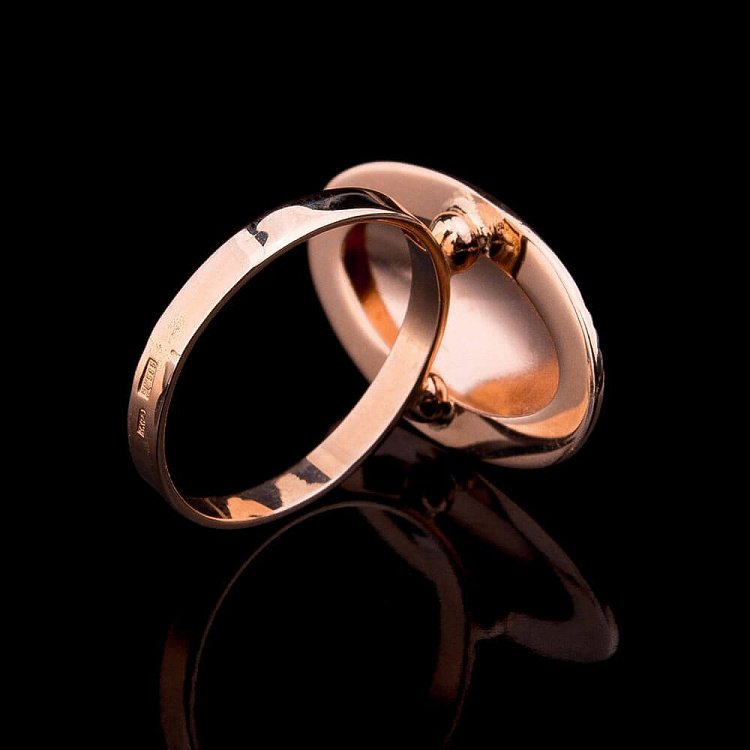 Золотое кольцо к01737 от ювелирного магазина Оникс - 2