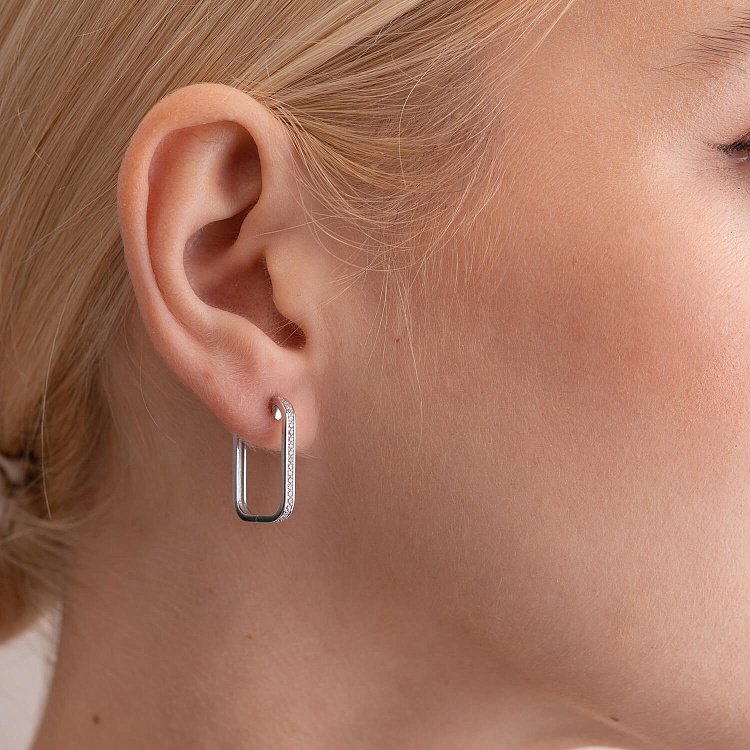 Золоті сережки з діамантами 319651121 від ювелірного магазину Онікс - 4