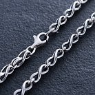 Мужская серебряная цепочка "Бесконечность" 15158 от ювелирного магазина Оникс