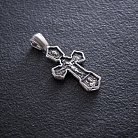 Православный крест "Распятие Христово. Св. Николай Чудотворец" 133080 от ювелирного магазина Оникс - 1