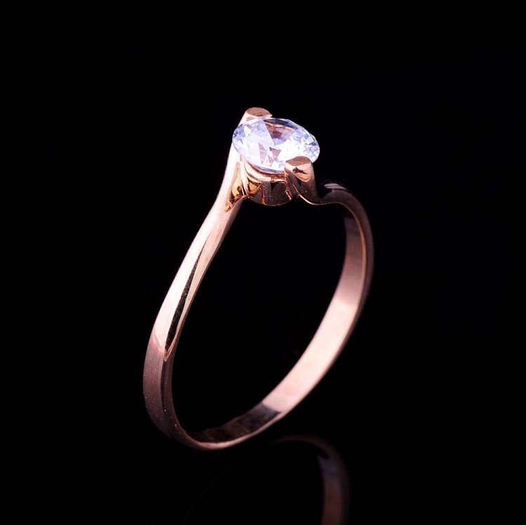 Каблучка з фіанітами к01900 від ювелірного магазину Онікс - 7