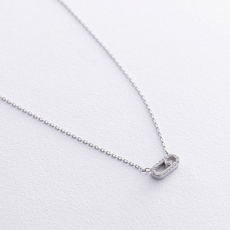 Кольє з діамантами (біле золото) 735021121 від ювелірного магазину Онікс - 2