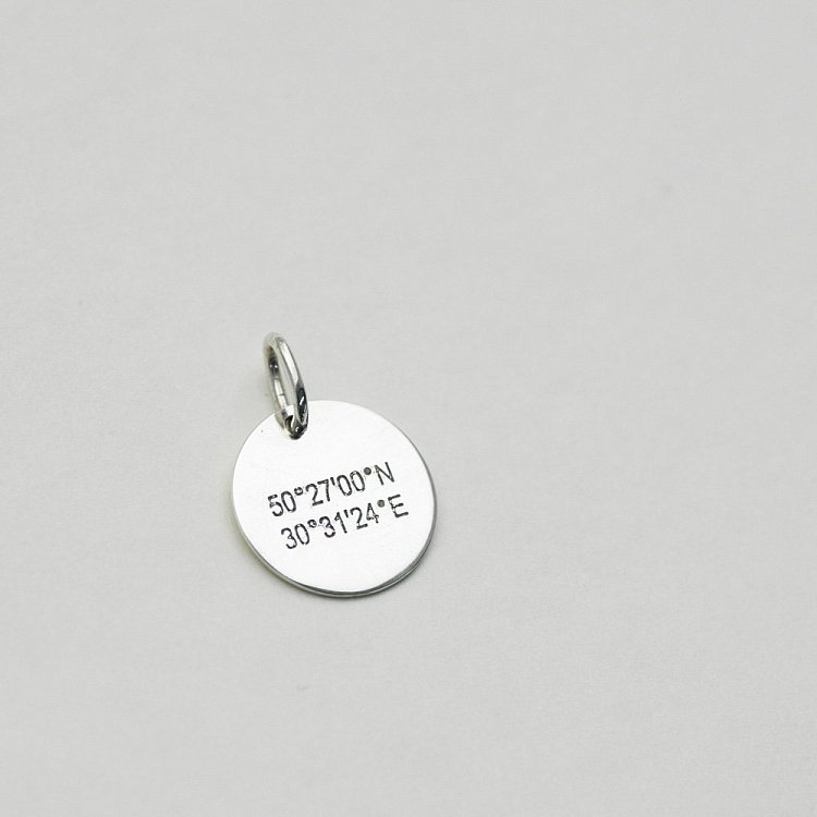 Кулон "Координаты" 132724koordinatu от ювелирного магазина Оникс - 3