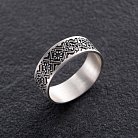 Серебряное обручальное кольцо "Вышиванка" 1114обр от ювелирного магазина Оникс - 12