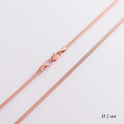Золотий ланцюжок плетіння Снейк (2 мм) ц00003-2