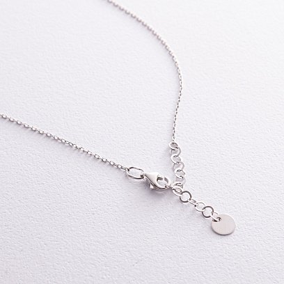 Кольє "Конюшина" в білому золоті кол02438 №7