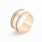 Золотое обручальное кольцо с фианитами обр00771 от ювелирного магазина Оникс