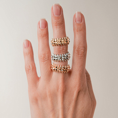 Кольцо "Pauline" в белом золоте к08340 №6