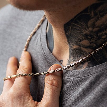 Мужская золотая цепочка ц00559 №2