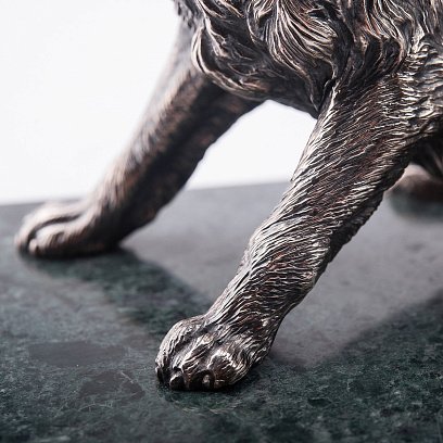 Серебряная фигура ручной работы "Шарик" сер00029 №3