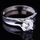 Помолвочное кольцо (фианит, родий) к02884 от ювелирного магазина Оникс - 1