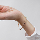 Золотой браслет "Кубики" б05823 от ювелирного магазина Оникс - 3