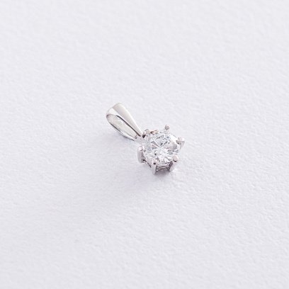 Золотой кулон с фианитом п01811