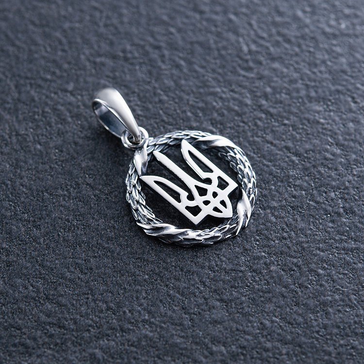 Срібний кулон "Герб України - Тризуб" 1060 від ювелірного магазину Онікс